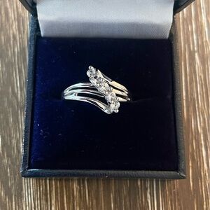 Sterling Silver Sapphire Ring.